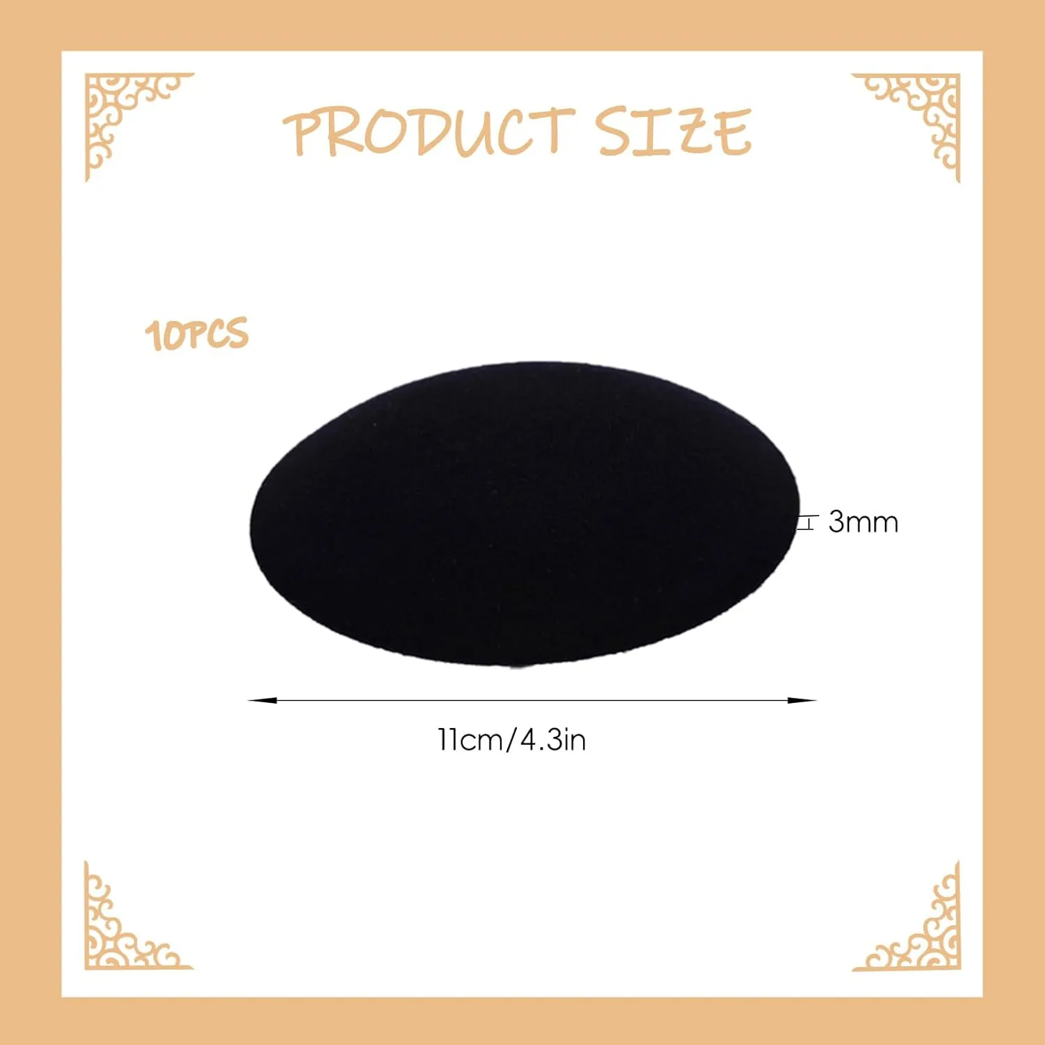 10Pcs Fascinator Base, Round Hat Base, Fascinator Hat Base, Sinamay Hat Base, Cocktail Hat Craft Material Supply