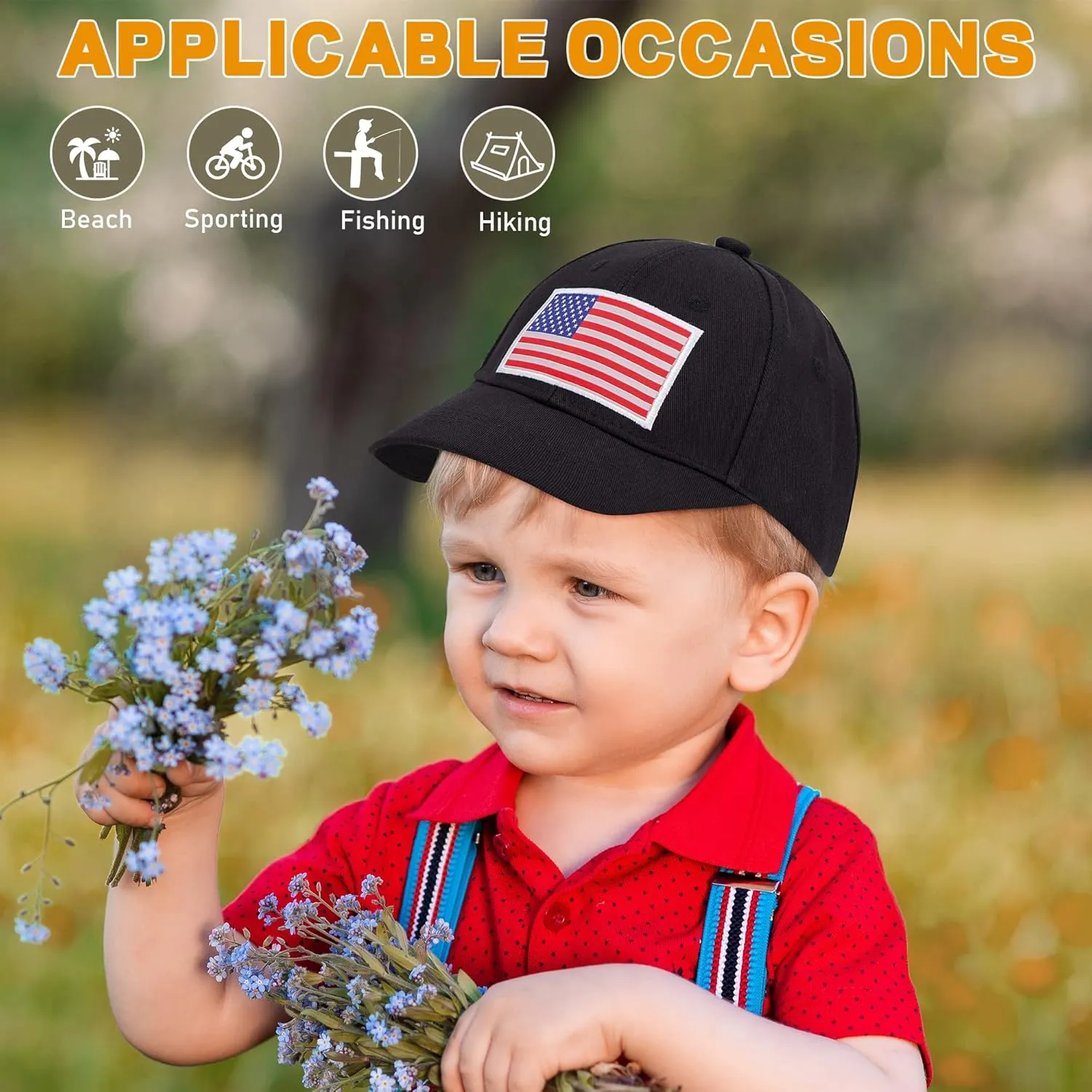 American Trends Toddler Baseball Hat for Toddler Boy Kids Adjustable Baseball Cap Camouflage Boys Hat