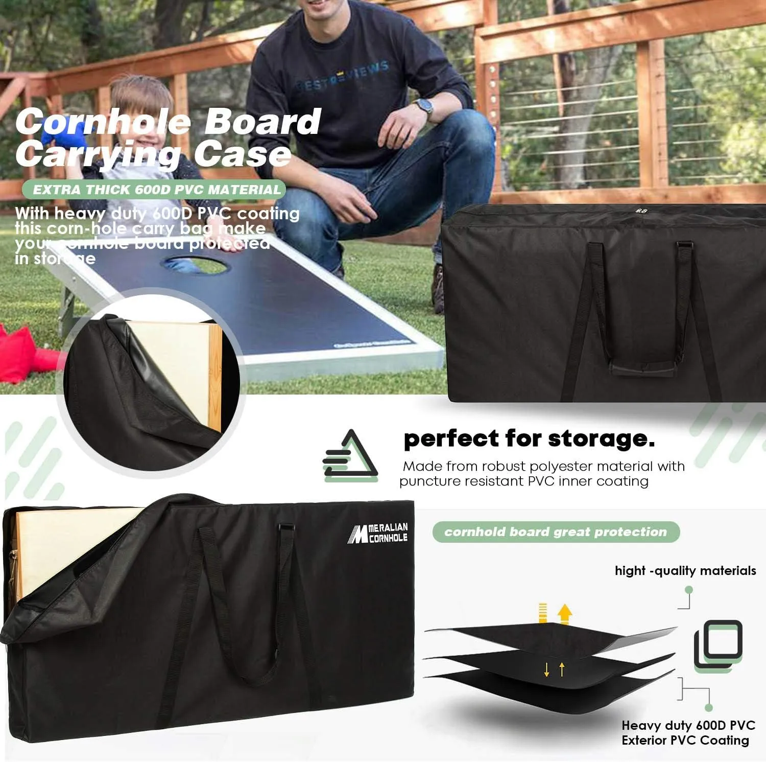 College Team Cornhole Boards, 2x4 Premium Corn Hole Game Set, Officially Licensed Cornhole Game, Perfect for Tailgates