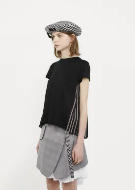 Cotton Check Beret