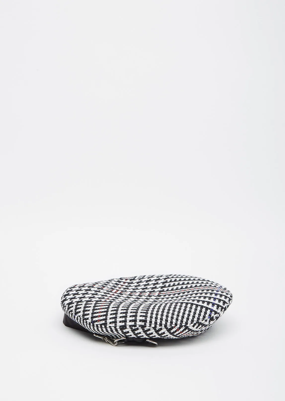 Cotton Check Beret