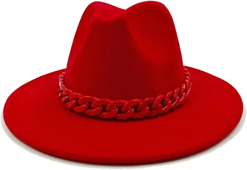 Dvbfufv Men's Women's Fedora Hat Men's Hat Men's Women's Panama Jazz Cap Men's Women's Fashion Wide Brim Fedoras Hat