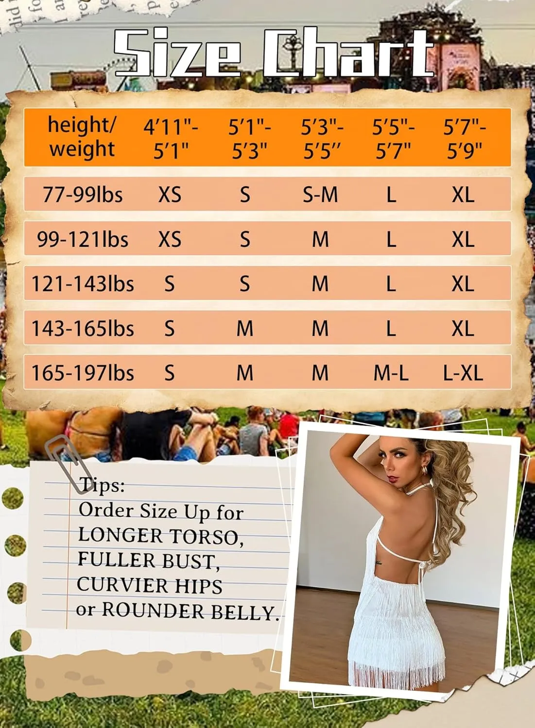 Ella Lust Sexy Backless Fringe Dress Jumpsuit - Western Country Concert Cowgirl Outfit for Women Nashville Tassel Romper