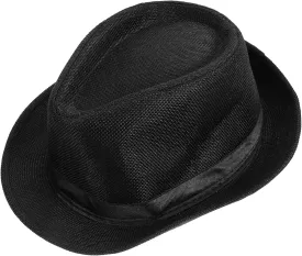 Fedora Hat for Boys and Stylish Dance Performance Hat Black Girth Lightweight and Elegant Design Outfit