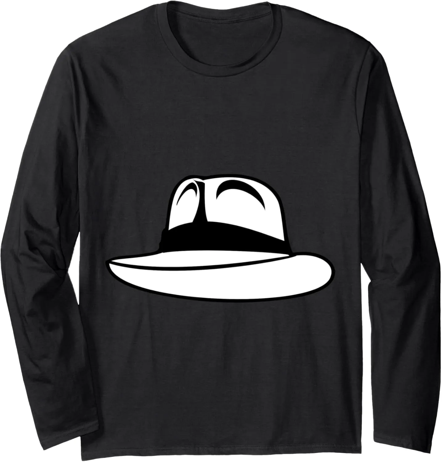 Fedora Hat Long Sleeve T-Shirt