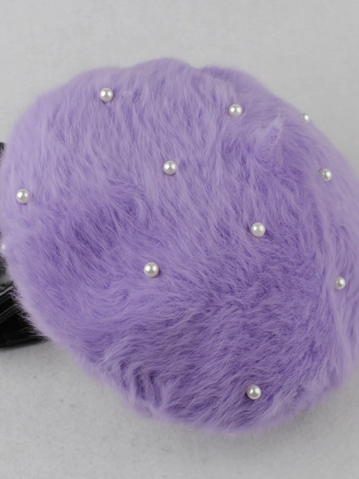 Furry Pearl French Beret