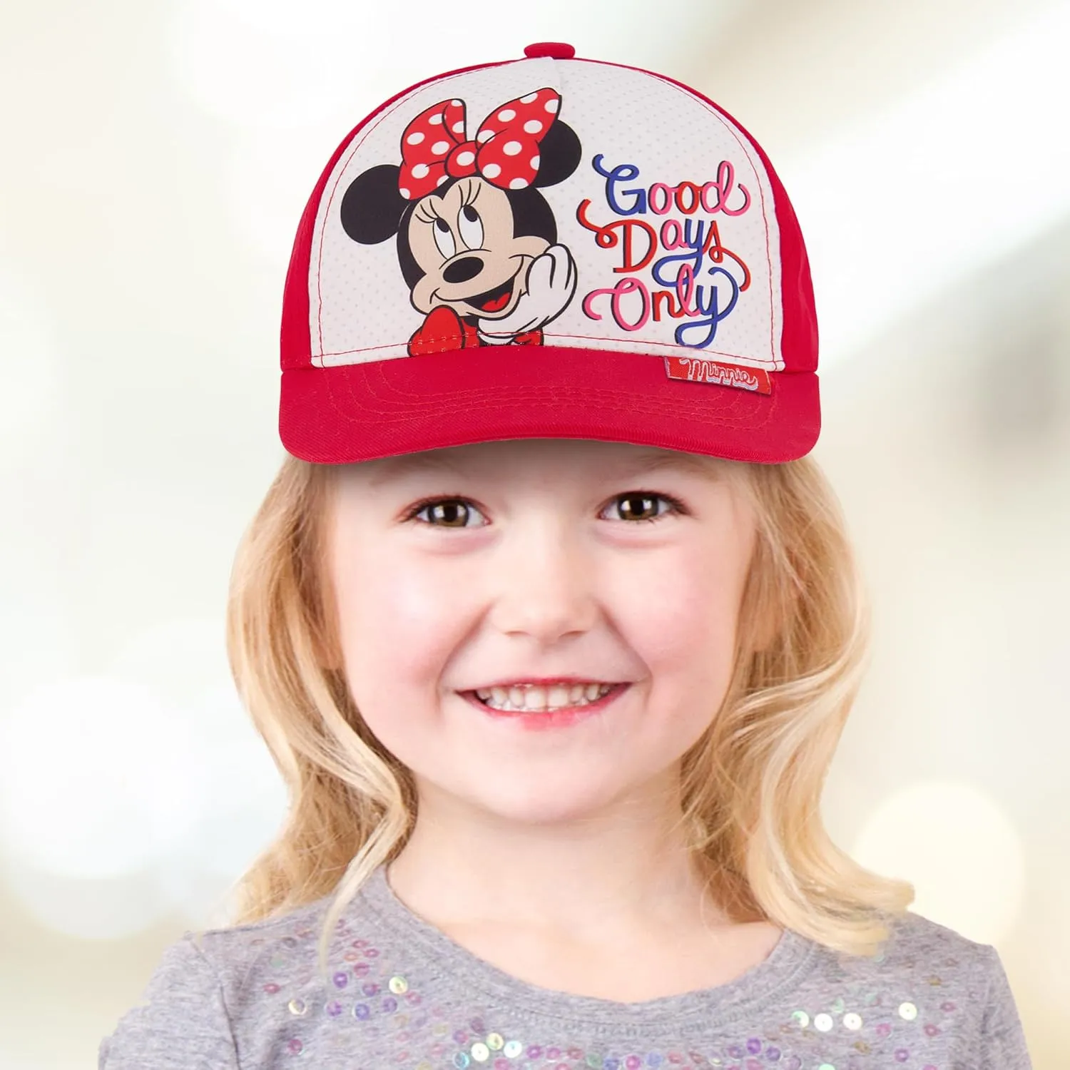 Girls' Baseball Cap, Minnie Mouse, Peppa Pig or Frozen Adjustable Toddler Hat Ages 2-4