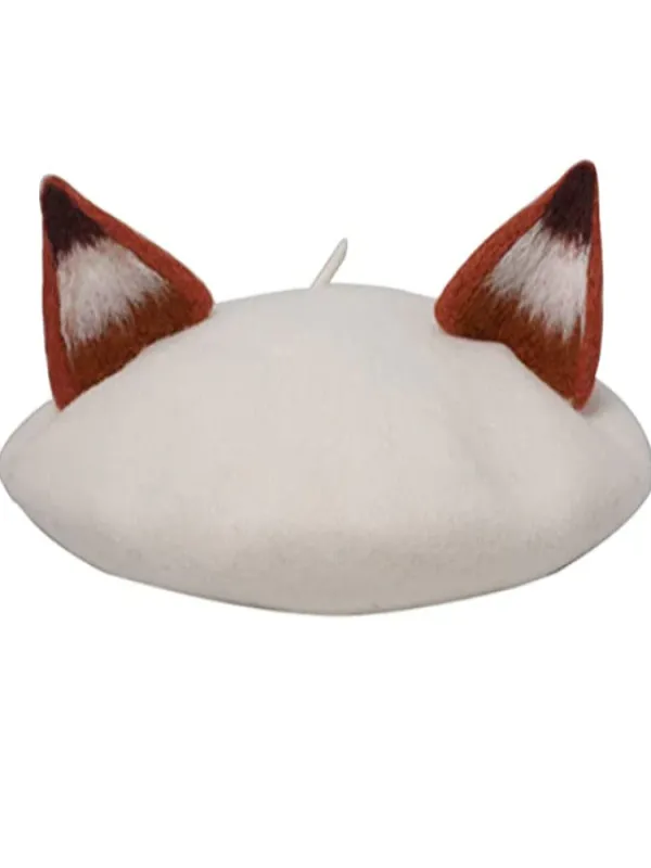 Girls Fox Ear Beret