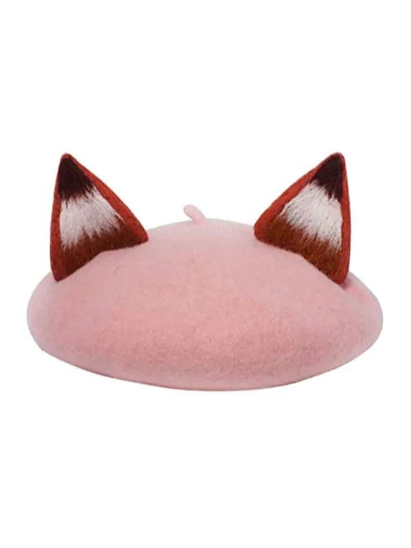 Girls Fox Ear Beret