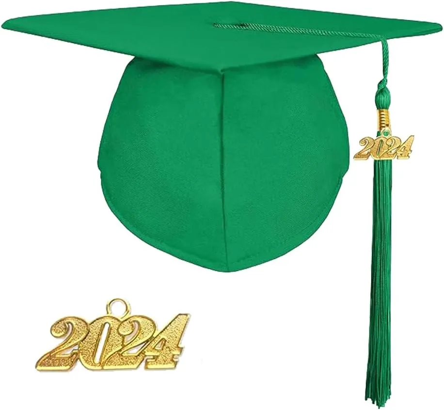 goprety Matte UNIS ex Graduation Cap with 13 Color Matched Tassel and 2025 Year Charm