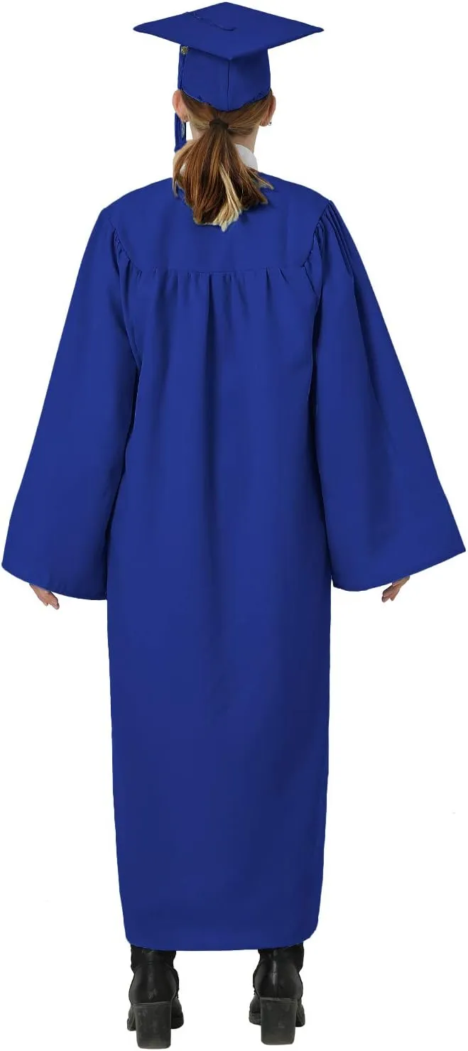 GraduatePro Matte Graduation Cap and Gown Class of 2025 Set Bulk with Tassel for High School & College 12 Colors