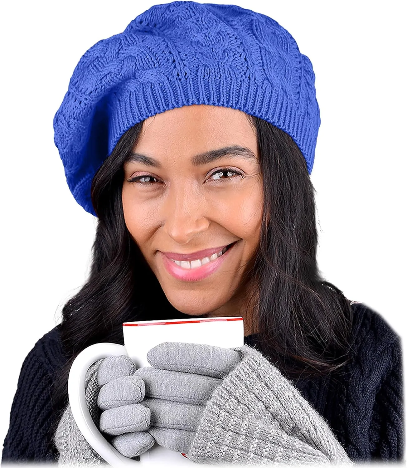 Nollia Soft Knit Solid Color Beanie, Chic, and Lightweight Crochet Knitted Style Beanie Hat for Women, One Size Slouchy Hat