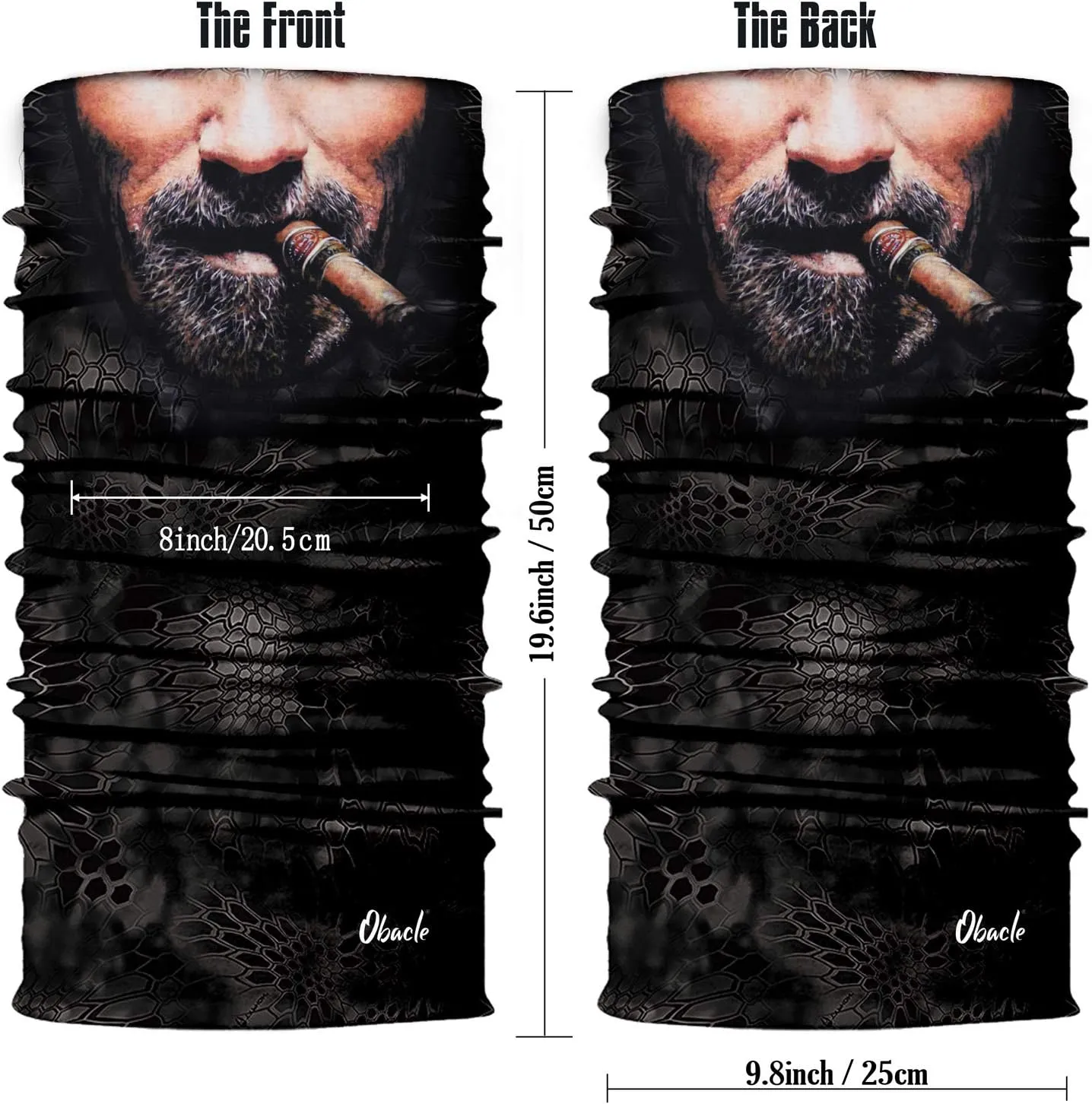 Obacle Skull Face Mask for Dust Wind Sun Protection Men Women Motorcycle Riding