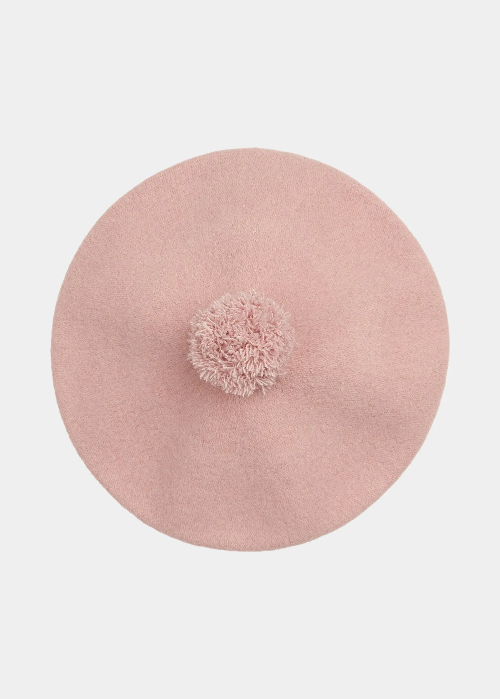Pom Pom Beret Misty Pink