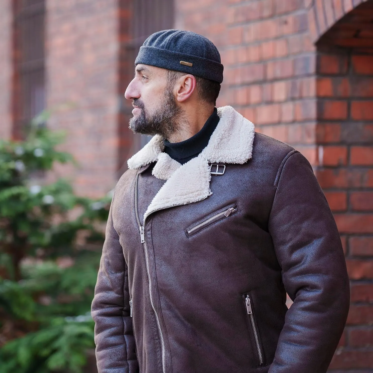 Sterkowski Docker Cap | Woolen Beanie for Men and Women | Warm Handmade Dock Worker Hat