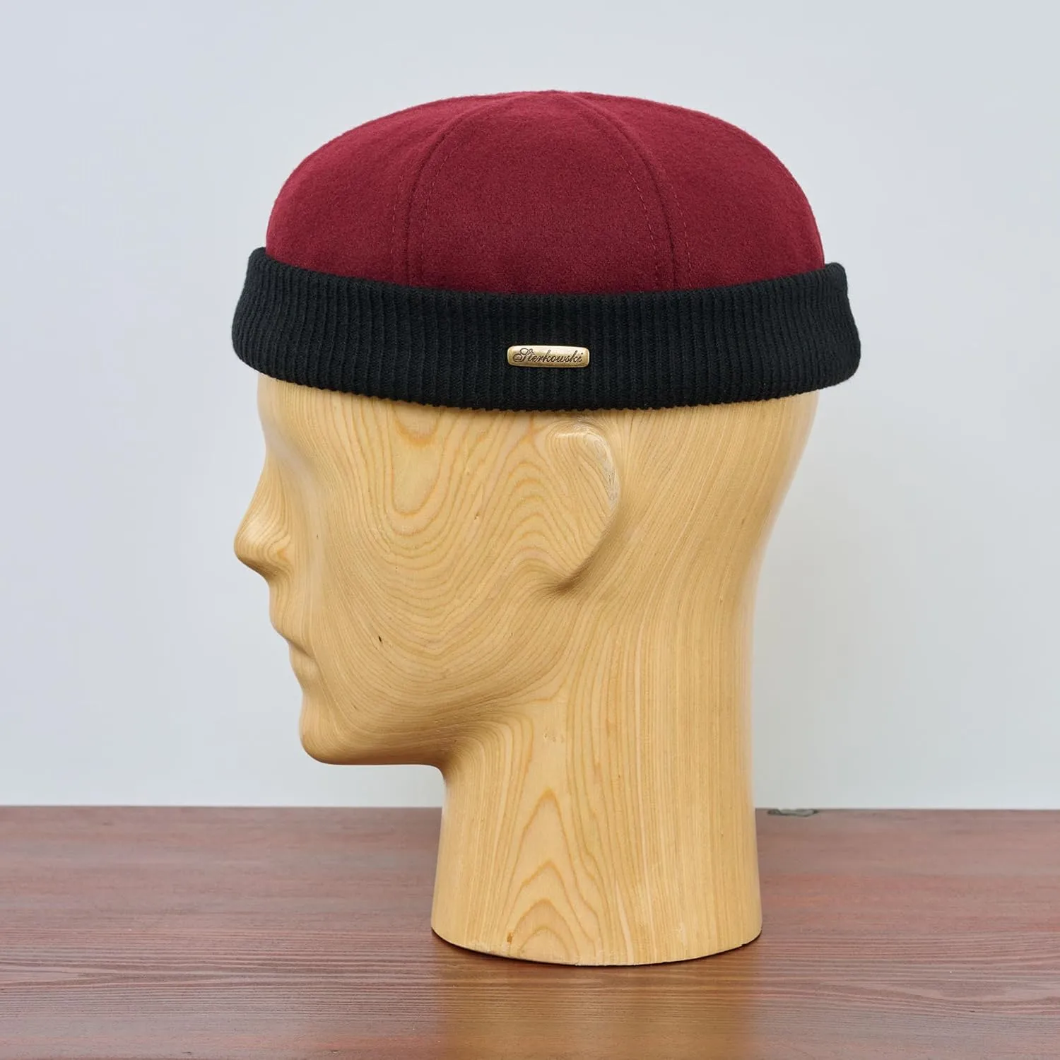 Sterkowski Navy Watch Cap | Woolen Beanie for Men and Women | Warm Classic Seaman Hat with Ribbing