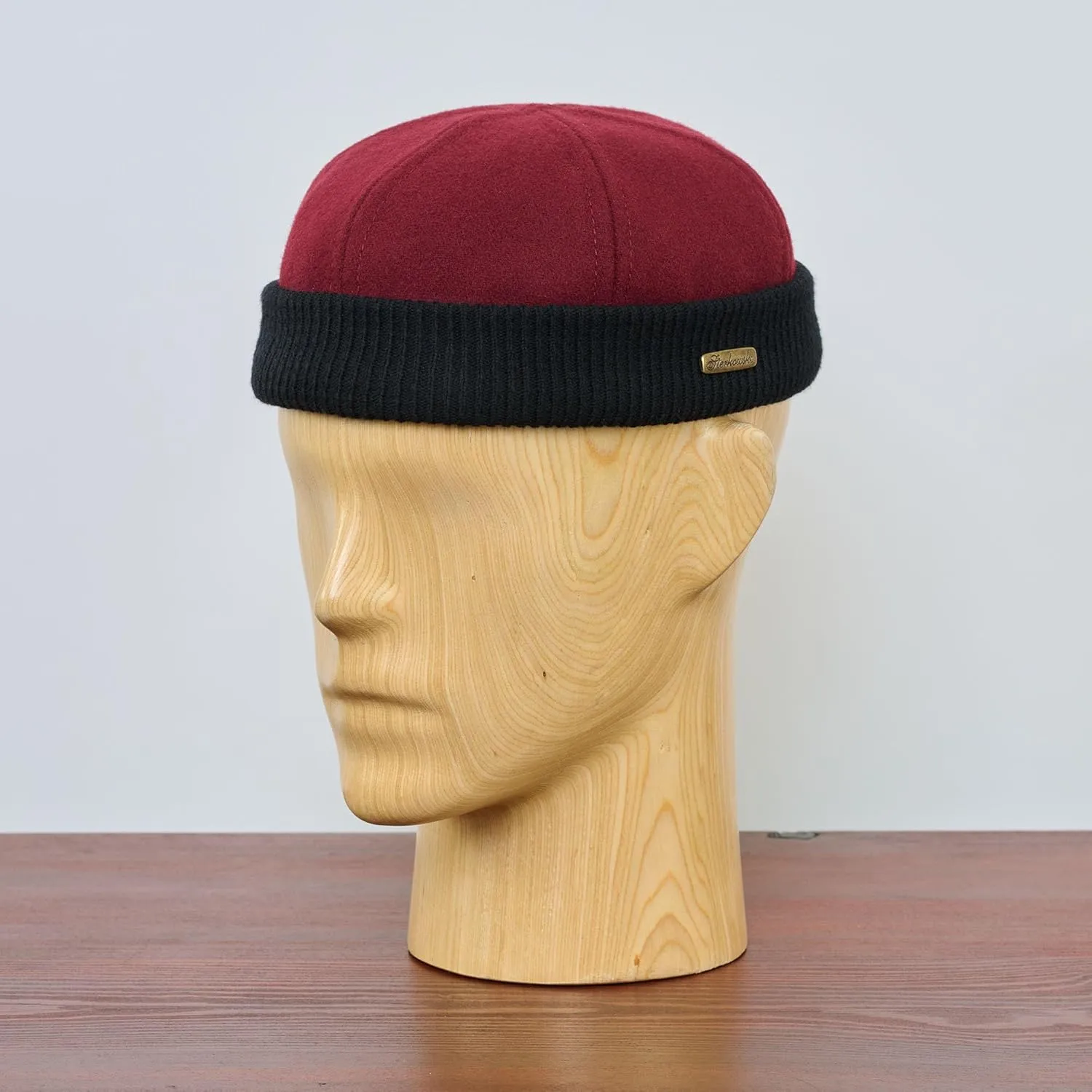 Sterkowski Navy Watch Cap | Woolen Beanie for Men and Women | Warm Classic Seaman Hat with Ribbing