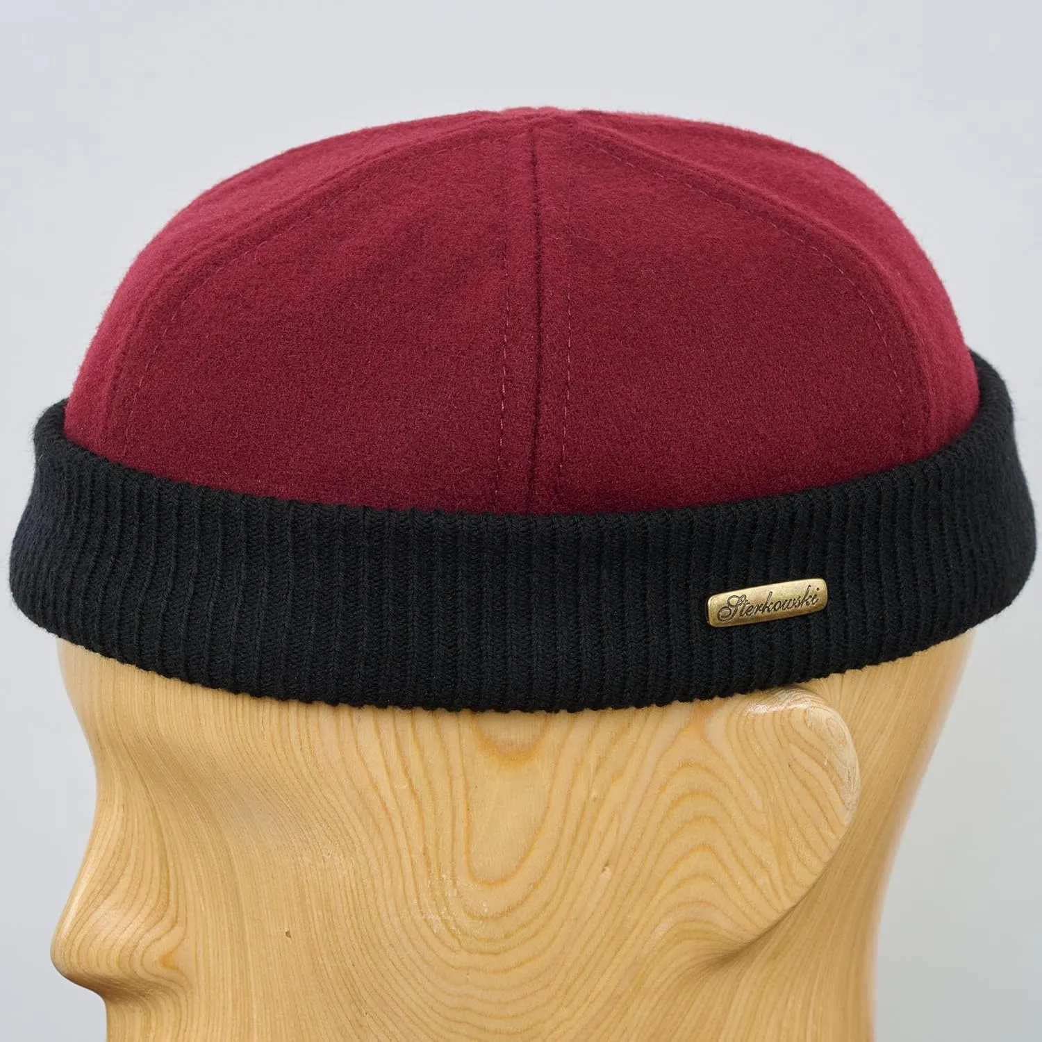 Sterkowski Navy Watch Cap | Woolen Beanie for Men and Women | Warm Classic Seaman Hat with Ribbing