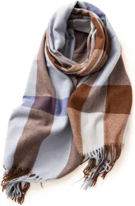 Tartan Plaid Scarves for Women Winter,Long Scarves for Women with Fringe,Super Soft Scarf for Women Winter