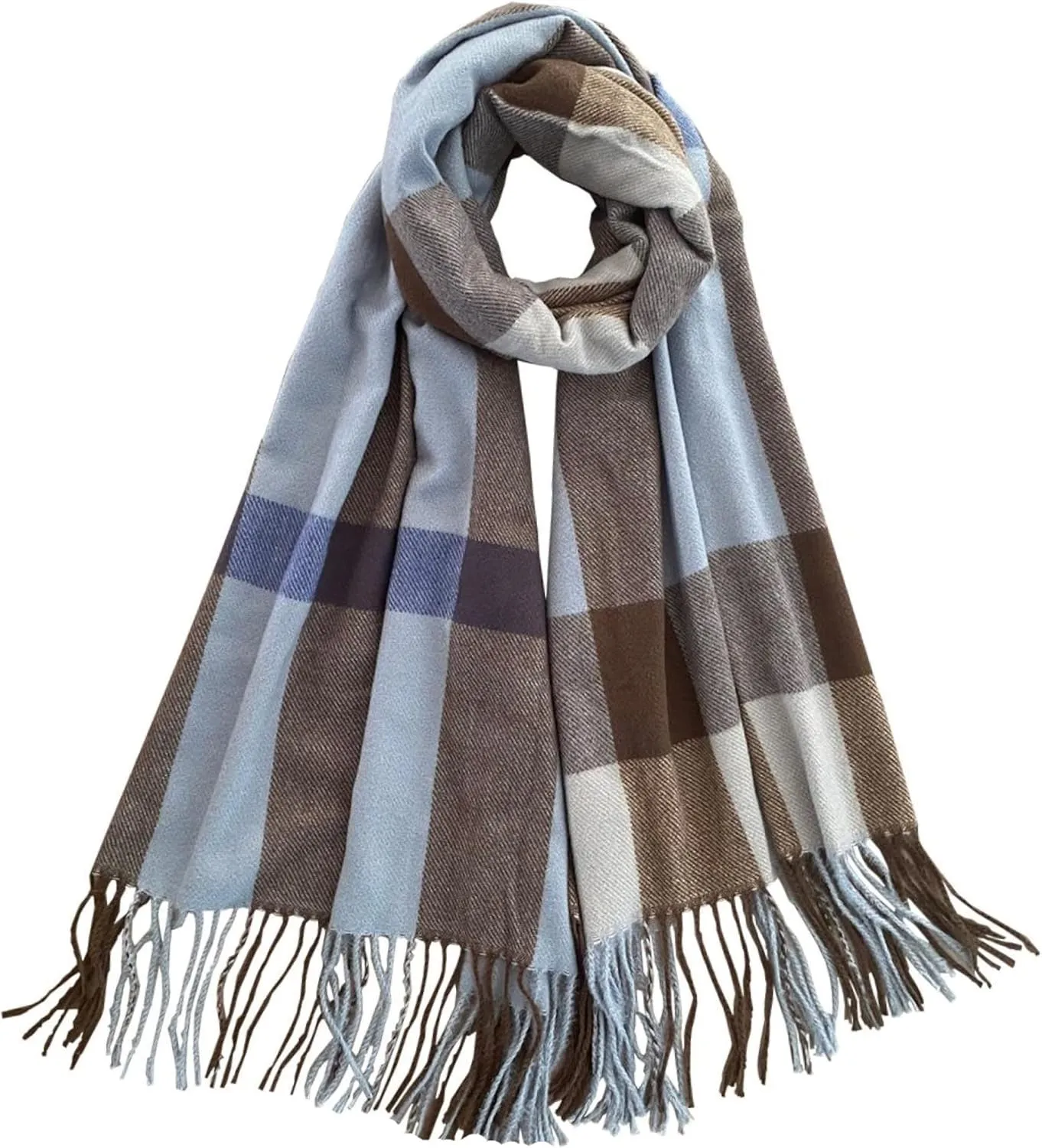 Tartan Plaid Scarves for Women Winter,Long Scarves for Women with Fringe,Super Soft Scarf for Women Winter