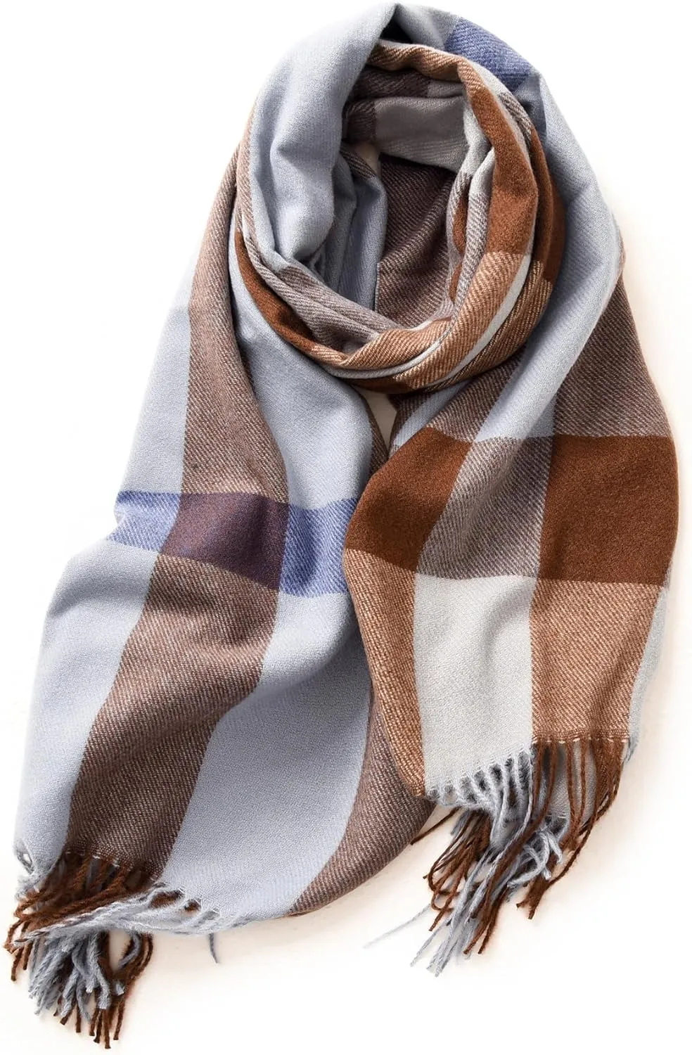 Tartan Plaid Scarves for Women Winter,Long Scarves for Women with Fringe,Super Soft Scarf for Women Winter