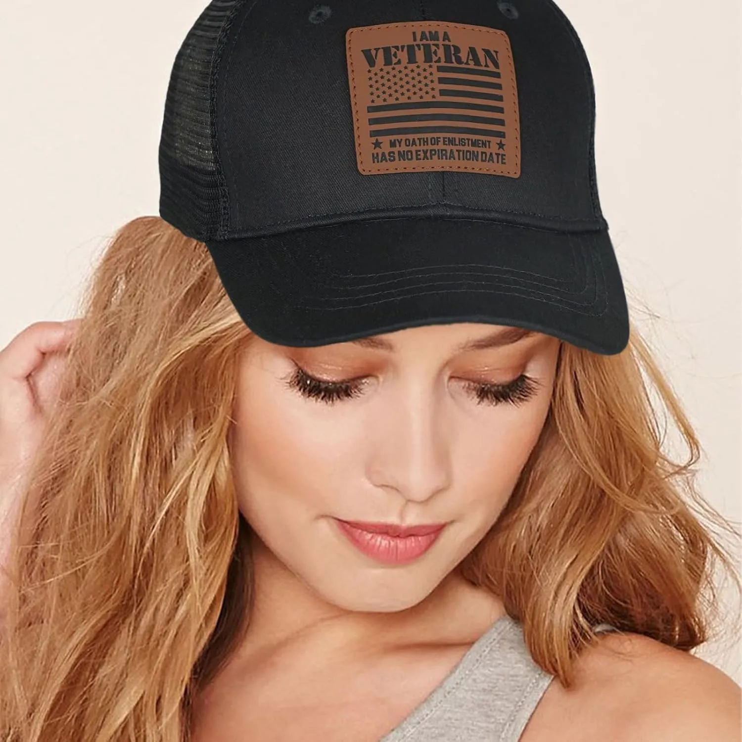 Unisex Adjustable Patriotic Veterans Baseball Cap Veteran Hats, Birthday, Father's Day and Veterans Day Gift for Men