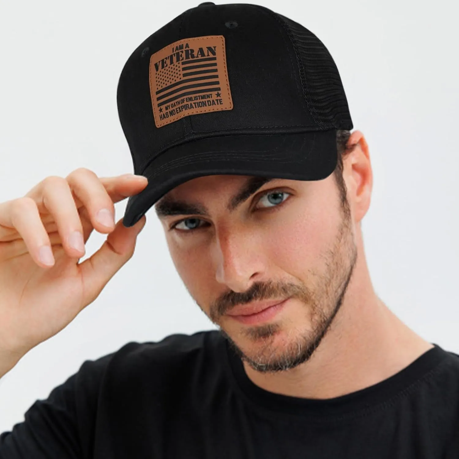 Unisex Adjustable Patriotic Veterans Baseball Cap Veteran Hats, Birthday, Father's Day and Veterans Day Gift for Men