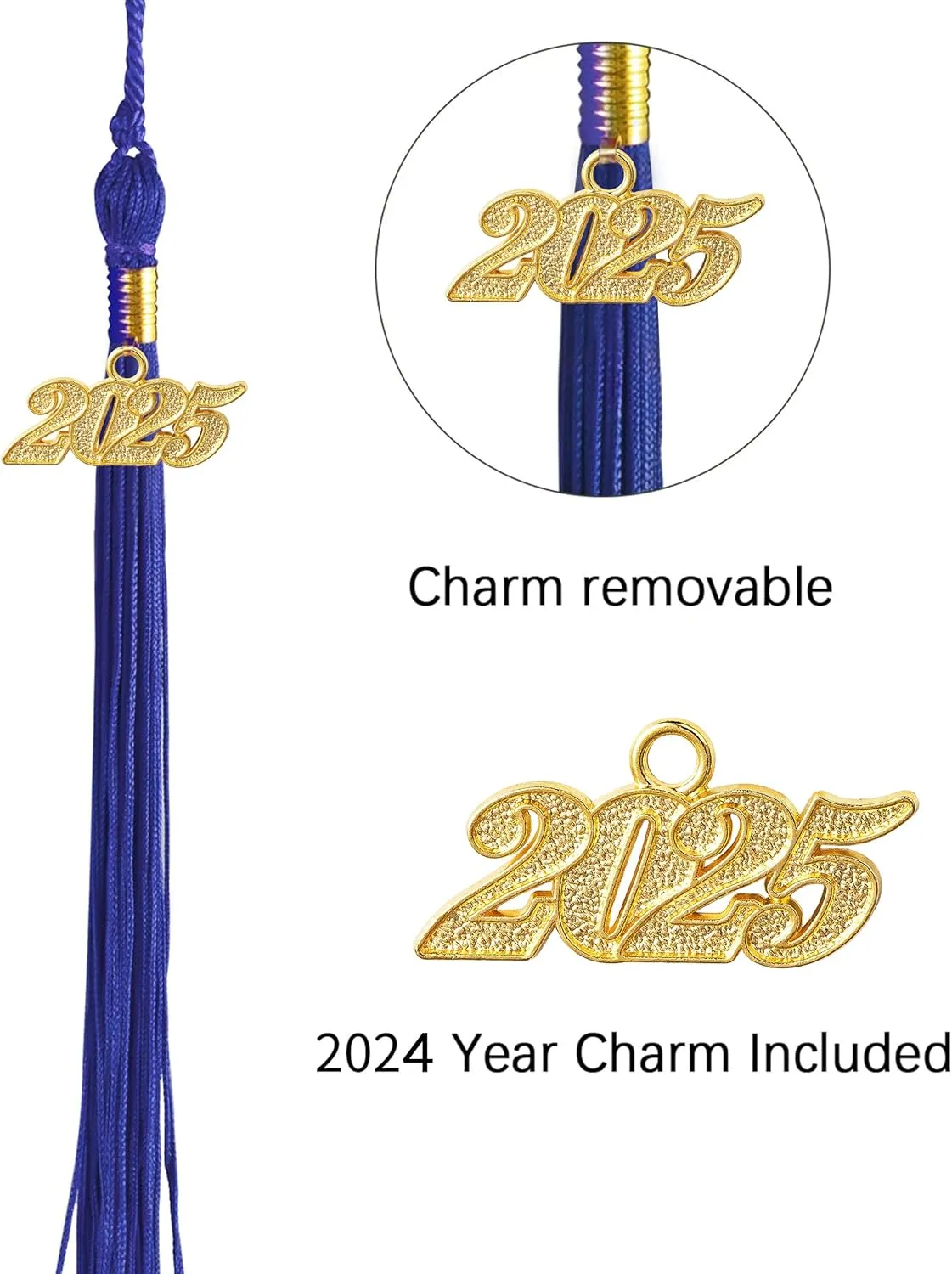 Unisex Adult Matte Graduation Cap Graduation Hat with Tassel Adjustable for High School and College