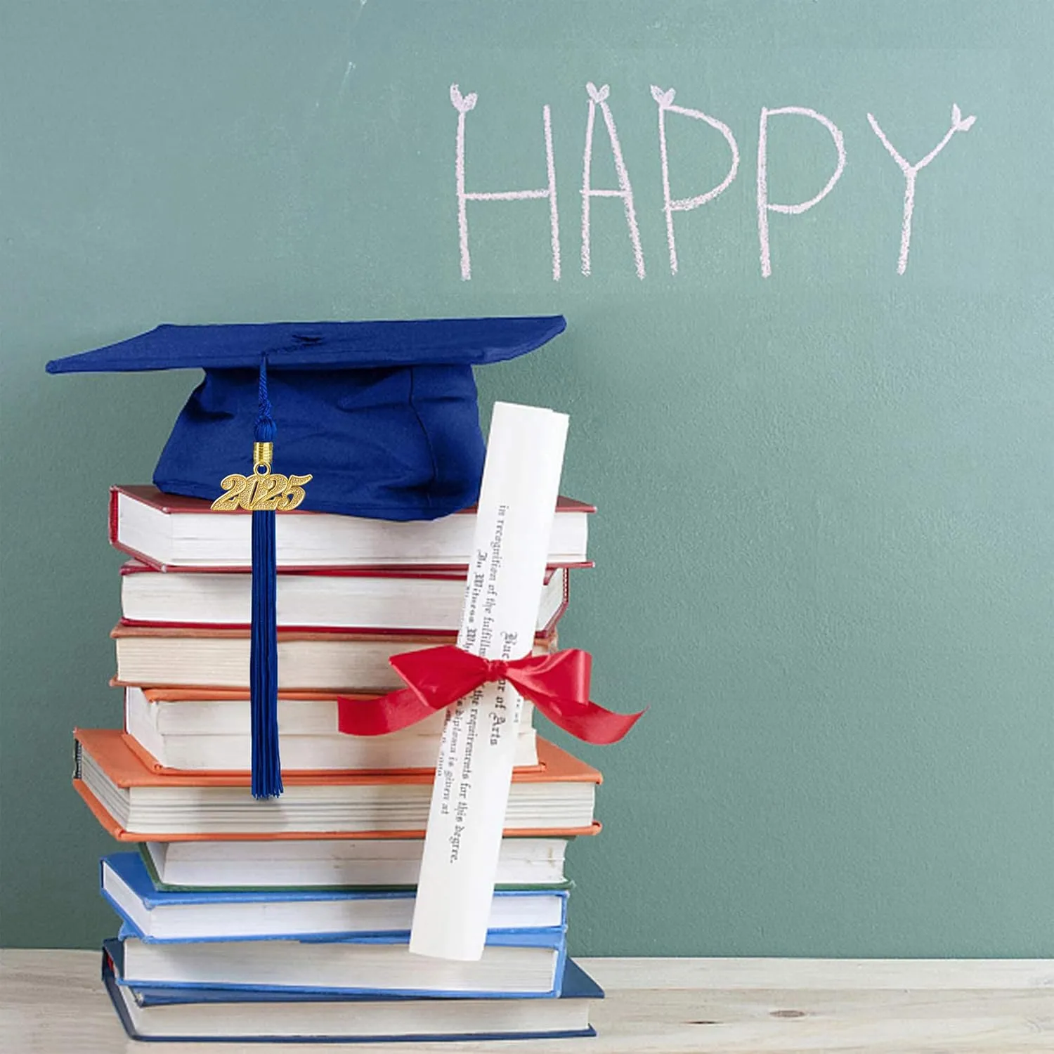Unisex Adult Matte Graduation Cap Graduation Hat with Tassel Adjustable for High School and College