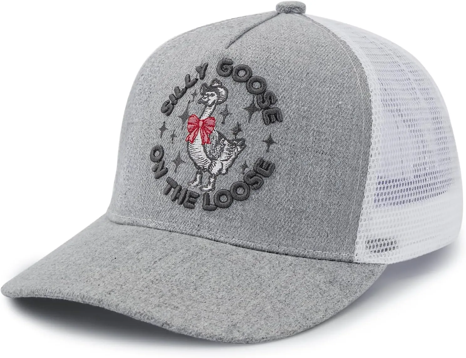 Unisex Trucker Adjustable Mesh Baseball Cap Dad Hat for Men Women Breathable Mesh Side with Stainless Steel Cap Buckle