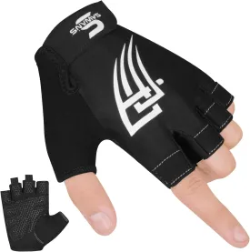 Weight Lifting Gym Gloves for Men and Women Workout Training Breathable Lightweight Fitness Gloves Non-Slip Silicone Padded Palm Grip Protection Half Finger Exercise Pull ups
