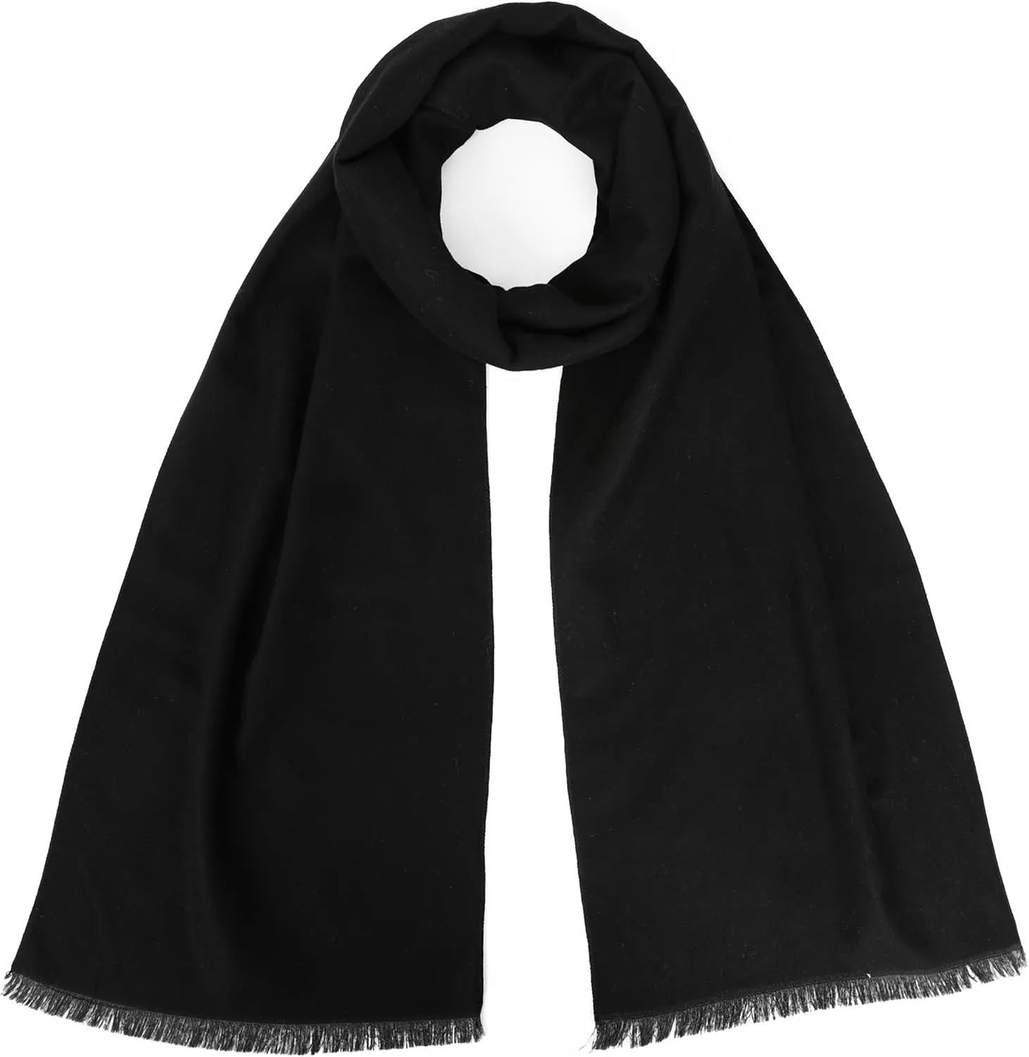 Winter Scarf For Men Ultra-Soft Plaid Tassel Men Scarf Warm Soft Cashmere Feel 73"12"