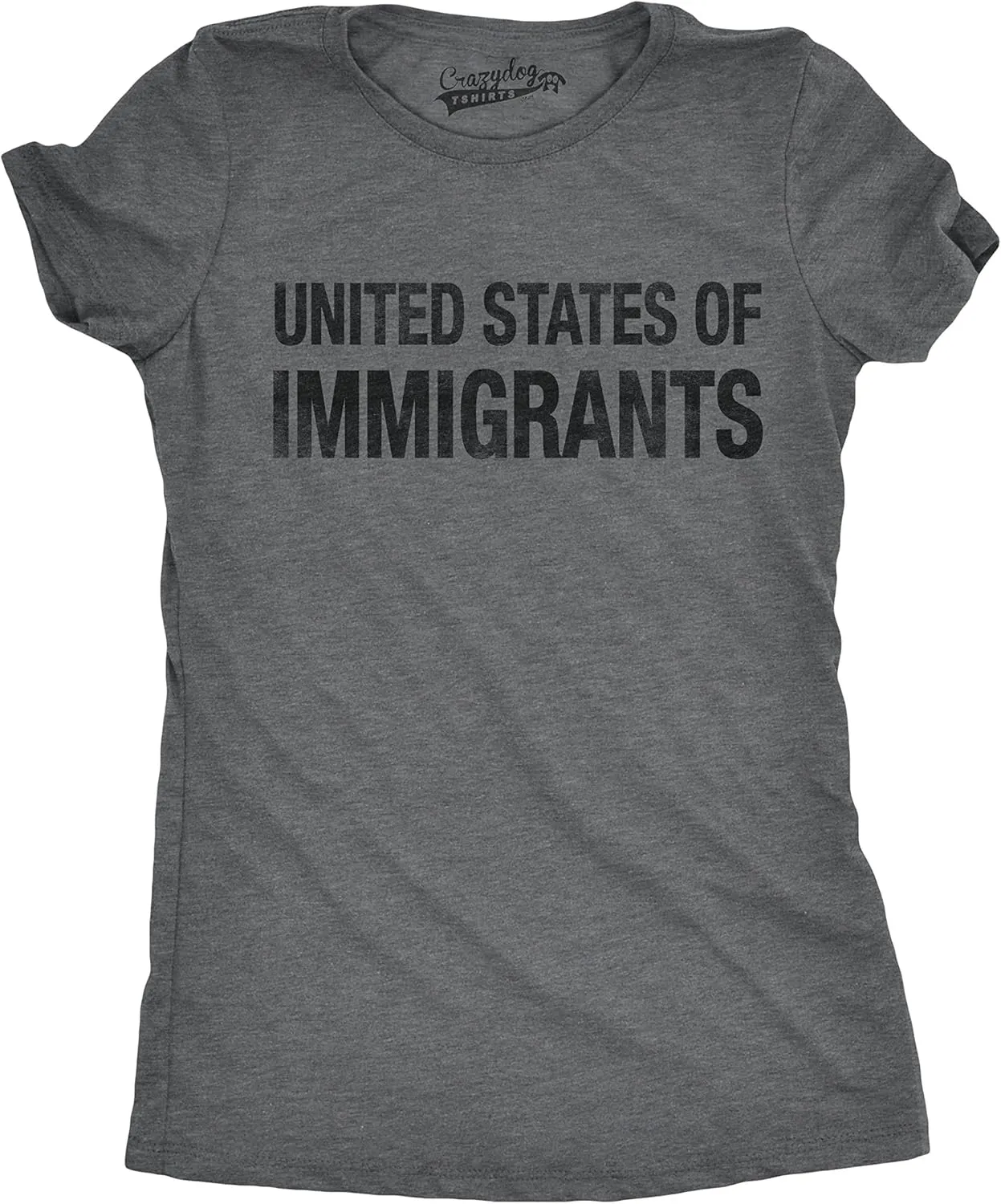 Womens United States of Immigrants Funny Citizen American T Shirt