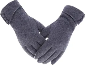 woogwin Womens Winter Gloves Touch Screen Warm Fleece Lined Thick Thermal Windproof Ladies Snow Gloves for Cold Weather