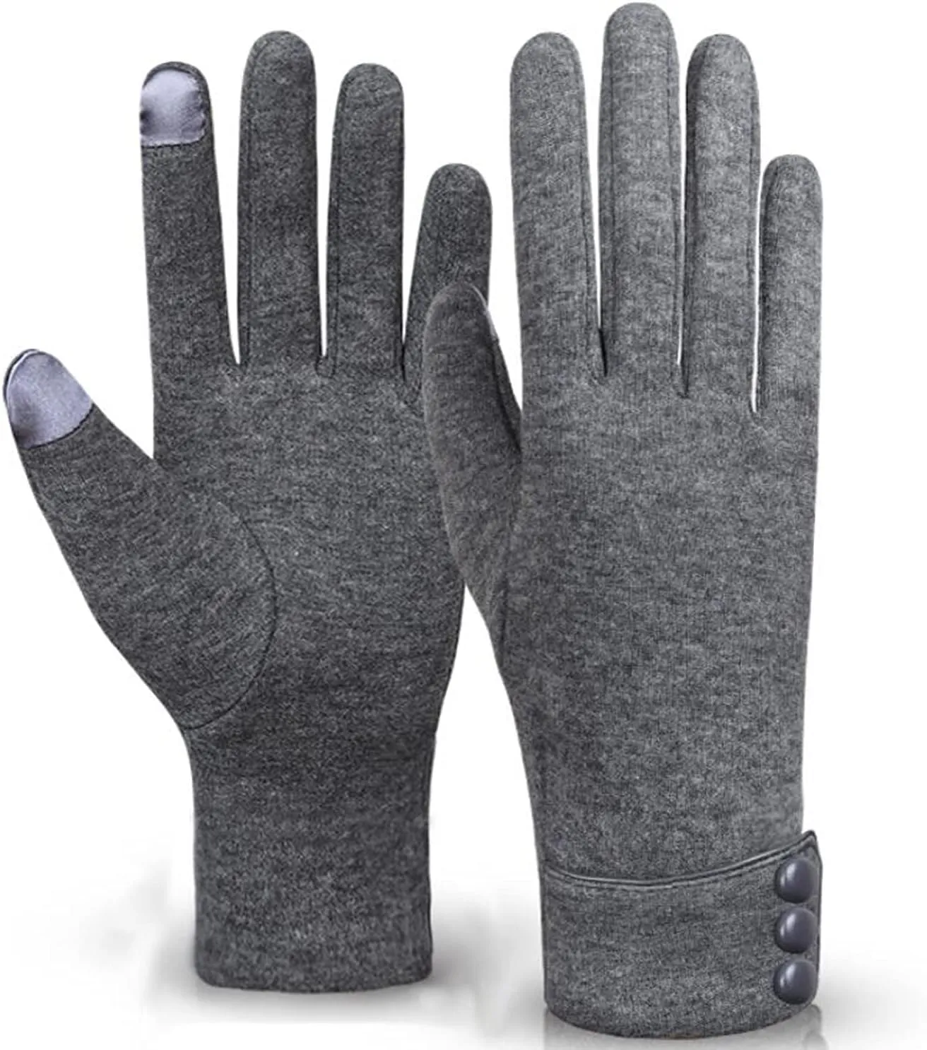 woogwin Womens Winter Gloves Touch Screen Warm Fleece Lined Thick Thermal Windproof Ladies Snow Gloves for Cold Weather