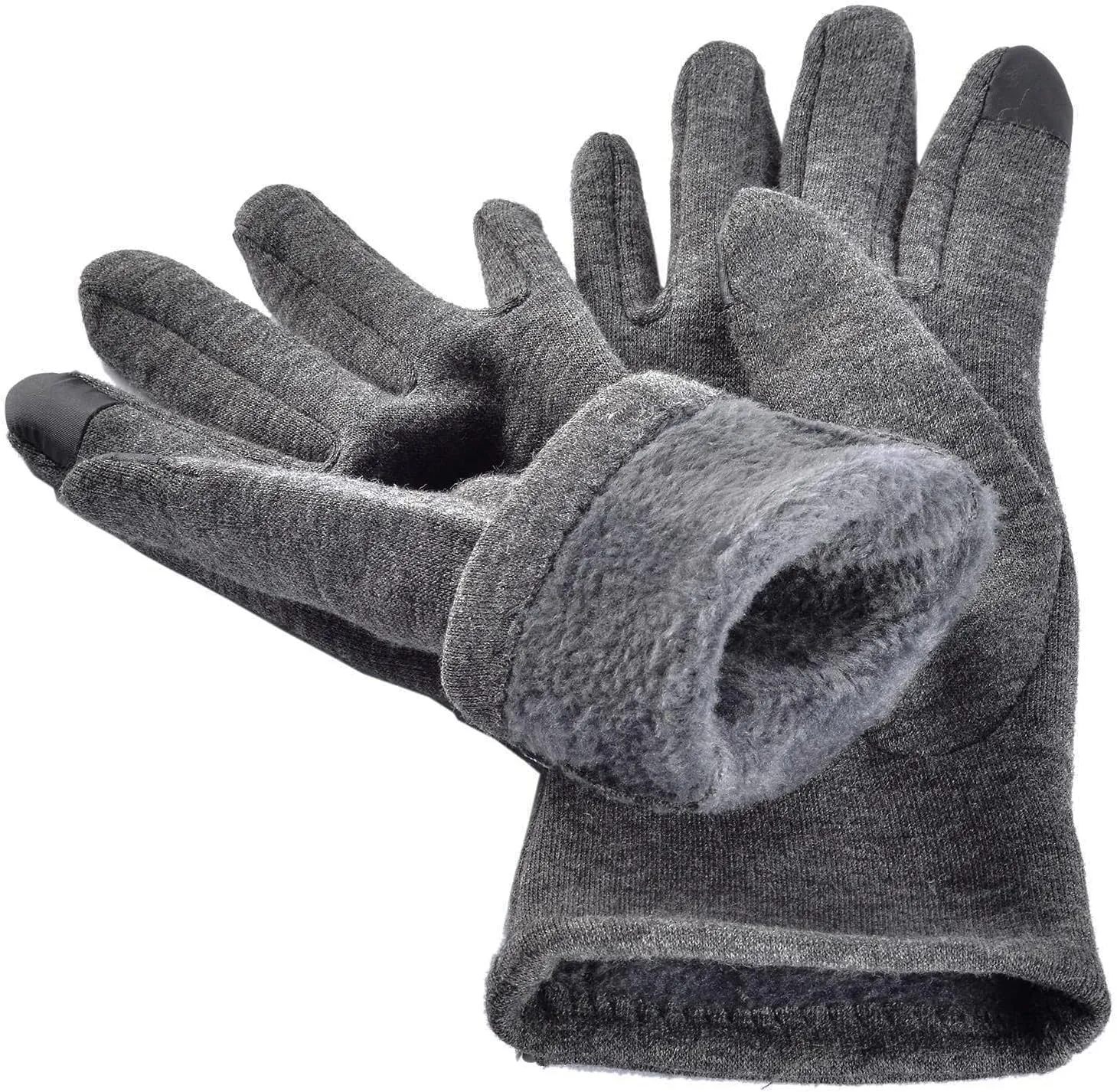 woogwin Womens Winter Gloves Touch Screen Warm Fleece Lined Thick Thermal Windproof Ladies Snow Gloves for Cold Weather