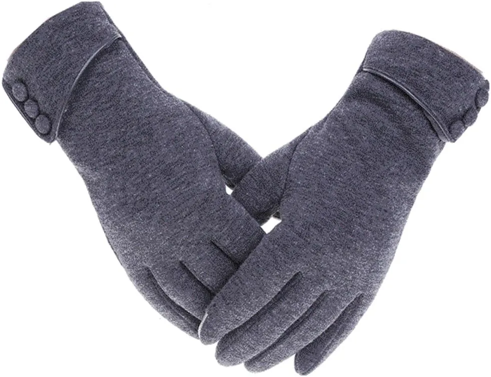 woogwin Womens Winter Gloves Touch Screen Warm Fleece Lined Thick Thermal Windproof Ladies Snow Gloves for Cold Weather