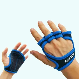 Workout Gloves Fitness Cross Training WODS Gym Yoga Exercise Grip Pads Weight Lifting Powerlifting Anti-Slip Barehand Strong Grips Palm Protect Men Women