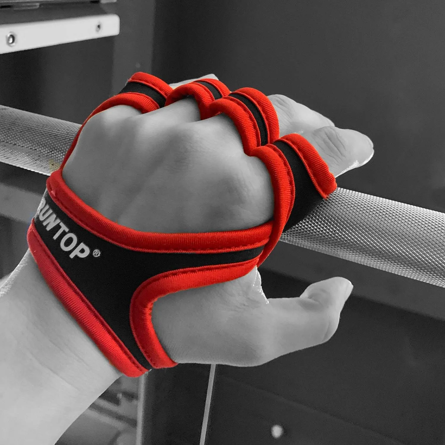 Workout Gloves Fitness Cross Training WODS Gym Yoga Exercise Grip Pads Weight Lifting Powerlifting Anti-Slip Barehand Strong Grips Palm Protect Men Women