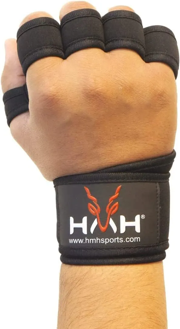 Workout Gloves Weight Lifting Gym Gloves for Men Women Wrist Support Padded Adjustable & Ventilated Grip Palm Protection Exercise Fitness Gloves, Pull ups